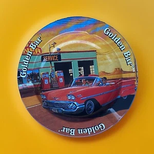 Golden Bar Ashtray - Le Bar Doré / Vintage Coin Picker Empty Pockets - Picture 1 of 4