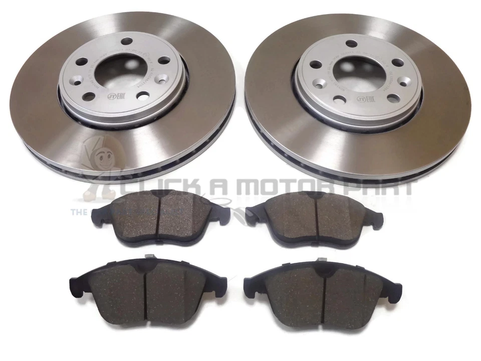 RENAULT SCENIC MK3 1.2 1.6 DCi FRONT 2 BRAKE DISCS AND PADS (296MM CHECK SIZE) — 第 1/1 张图片
