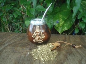 Mate tallado a mano - Grabado Patoruzito, cómic argentino, paja, BONO - Imagen 1 de 4