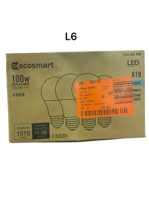 LED Light Bulb Daylight Non-Dimmable Daylight White A19 100W Eqv - Image 1 of 2