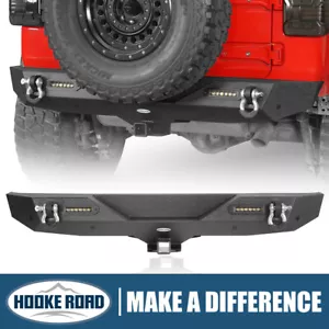 Parachoques trasero Hooke Road Explorer con receptor de enganche de 2" para Jeep Wrangler JL 18-25 - Imagen 1 de 14