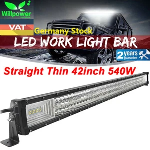 Straight 42inch 540W Thin Led Work Light Bar for Off Road Truck Car SUV Jeep 4x4 - Bild 1 von 9