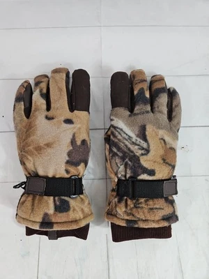 Mens SZ M/L Thinsulate Camo Real Cold Weather Gloves - Image 1 of 4