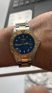 Invicta Pro Diver 38mm Blue Dial Two-Tone Watch | Boxed - Picture 1 of 7