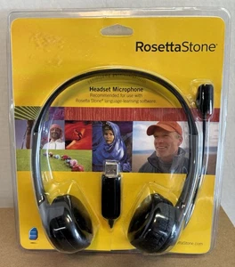 Rosetta Stone Headset Microphone USB For Language Learning Software New Sealed - Picture 1 of 2