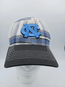 North Carolina Tar Heels Socialite Plaid Mesh Back flex fit hat cap one size - Picture 1 of 10