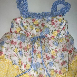 Tiered Floral flowy Dress Girls Size 6- Jona Michelle - Picture 1 of 4