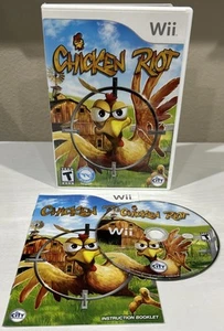 Chicken Riot Nintendo Wii CIB Completo Probado Funcionando Nintendo 2007 - Imagen 1 de 7