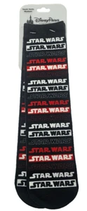 Disney Parks Star Wars Logo Calf Socks Black Youth Unisex Size Medium New - Picture 1 of 6