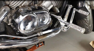 Clavijas de control delantero polaco Billet 10" para Honda Magna 750 VF750C VF750CD 94-03 Foto 1 de 4