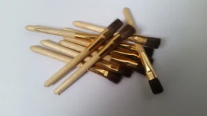 10 x Strong Small Wooden Make Up Brushes Tattoo Cosmetic Set Foundation Tools - Picture 1 of 2