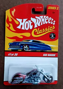 Hot Wheels Bad Bagger Spectraflam 2007 rojo clásico serie 3 #07/30 MC3 1:64 sin usar, en caja - Imagen 1 de 14