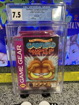 1995 Sega Game Gear Garfield: Caught in the Act Graded CGC 7.5 A Sealed - Image 1 of 4
