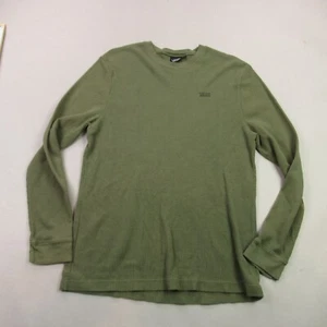 Vans Sweater Mens XL Long Sleeve Crew Neck Sweatshirt Thermal Lightweight Green - Picture 1 of 11