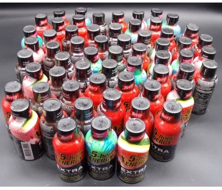 66 Mixed Flavor 5 Hour Energy Shots Extra Strength 1.93oz EXP 2025 2026 Bulk - Image 1 of 1