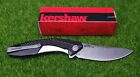 Kershaw Tumbler Pocket Knife Flip Assist 3.25" D2 Steel Plain Blade Knife - 4038