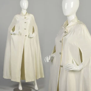 Small/Medium 1960s White Rhinestone Cape Bridal Wedding Bride Cape White - Picture 1 of 10