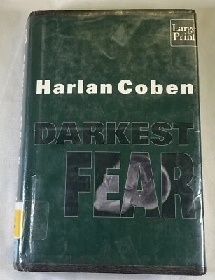 Darkest Fear Harlan Corner Ex Library Book Large Print HC - Image 1 of 4
