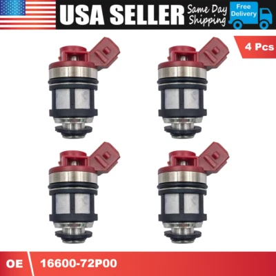 Juego de 4 inyectores de combustible JS40-1 para camioneta Nissan D21 1993 1994 1995 2,4 L Foto 1 de 4