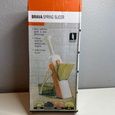 Brava Cortadora de Resorte Julienne Rallador Cortador Grosor Ajustable Nuevo Foto 1 de 4