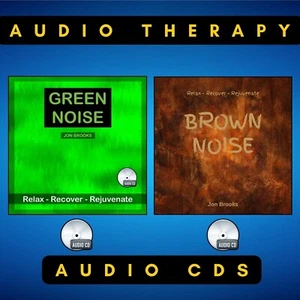 2 CDs - Green Noise and Brown Noise Audio CDs for Relaxation, Tinnitus and Sleep - Picture 1 of 3