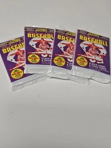 1991 Score Series 2 Baseball Lot of 4 Sealed Unopened Wax Packs Mantle Rare - Picture 1 of 2