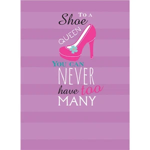 A Way With Words Blank Birthday Card - Shoe Queen 72455 - Picture 1 of 1