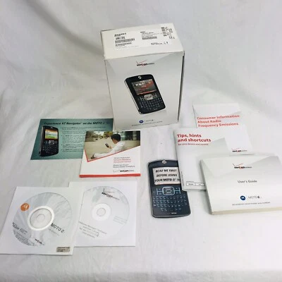 Verizon Motorola Moto Q 9c Empty Box User Guides & Installation Discs NO PHONE - Image 1 of 4