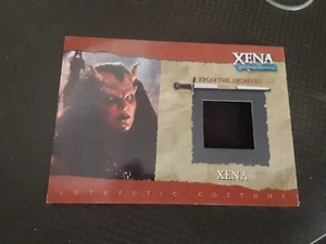 2003 Xena Season 6 Lucy Lawless Demon Xena Costume Card R5 Black Fabric VARIANT - Picture 1 of 2
