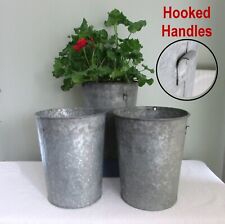 3 Vintage TALL Vermont Weathered Maple Sap Buckets ~ Weddings ~ Rustic Gardens!