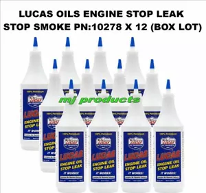 Lucas oil, 10278 x 12, Engine oil stop leak 946ml, stop oil leaks+smoke, (Box... - Picture 1 of 4