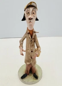 Vintage bettelnder Mann Keramik Figur von Cesare Poli, sagt "Mit Liebe" Italien - Bild 1 von 11