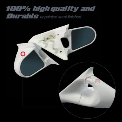 GND Style Fiberglass Mirror For Nissan 200sx Silvia S14 Zenki S14A Kouki Aero  - Image 1 of 4