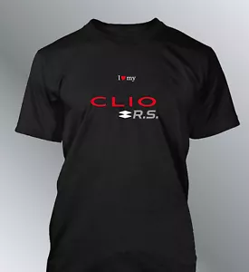 Tee shirt personnalise Clio RS 2016 S M L XL XXL homme auto sport trophy cup - Imagen 1 de 6