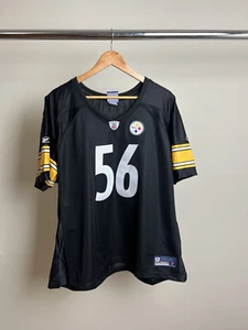 Pittsburgh Steelers LaMarr Woodley #56 Reebok Jersey Women’s Size XL Black NFL - Picture 1 of 11
