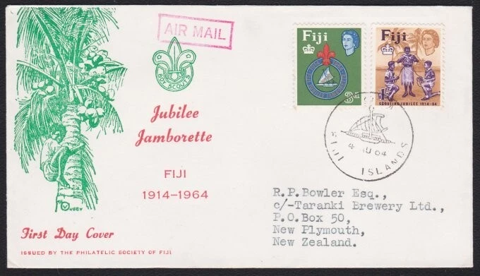 FIJI 1964 Boy Scouts Jubilee Jamborette FDC....................................B3804 Foto 1 de 1