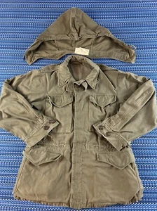 VTG US Military M-1943 Field Jacket & Hood Mens 36R WWII WW2 RARE Original #7292 - Picture 1 of 24