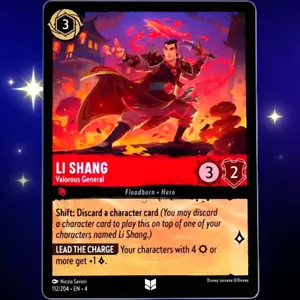 Li Shang Valorous General - Poco común - Disney Lorcana Ursula's Return #112/204 - Imagen 1 de 3