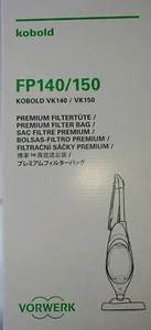 Original Vorwerk Kobold FP140/150 Premium-Filtertüte (6 Stück) Beutel - Bild 1 von 3