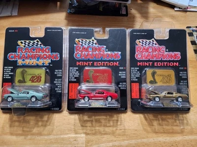 Racing Champions 1997 serie como nueva, Ford Mustang Cobra Jet 1968, lote de 3 (T3) Foto 1 de 2