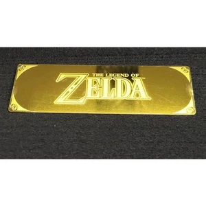 The Legend of Zelda Gold-plated Bookmark Solid Brass Nintendo Game Hyrule Crest - Picture 1 of 11