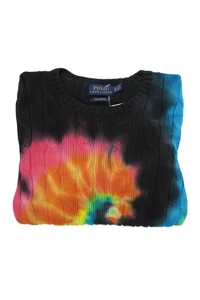 Polo Ralph Lauren Girls Long Sleeves Cable Knit Multicolor Sweater Size XS - Picture 1 of 7