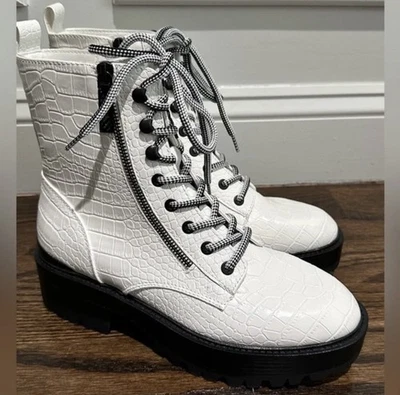 Zapatos para mujer Guess Fearne con suela con cordones 10M blancos Foto 1 de 3