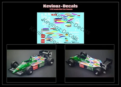 1/32 Scale Decals for  NSR / Scalextric slot car - Benetton B186 - image 1 of 3