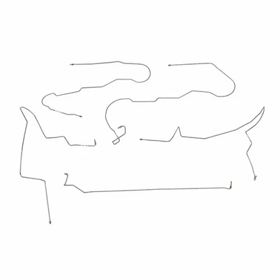 Juego de línea de freno intermedio de acero inoxidable HIN0301SS para Honda Odyssey 2002-2004 3,5 L Foto 1 de 2