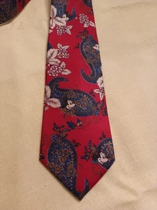 Corbata de seda roja floral de Mickey de Walt Disney Company - Imagen 1 de 8