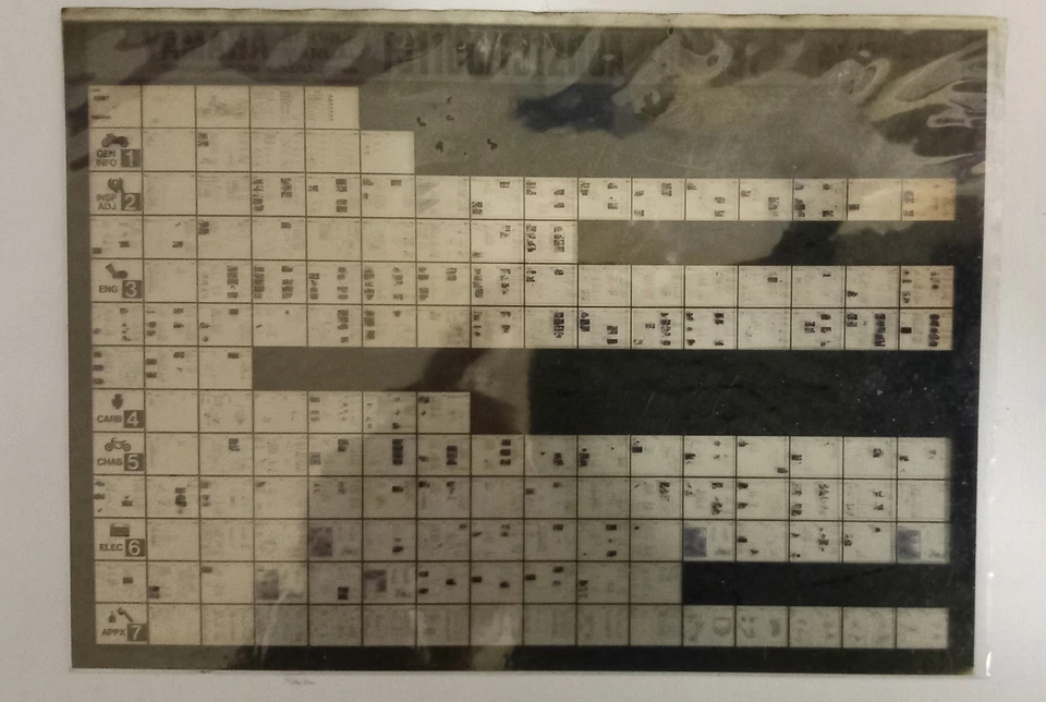 Yamaha FJ1100/1200 84-91 New Old Stock Unopened Service Manual Microfiche. - Image 1 of 1