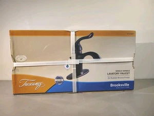 Rubinetto lavabo manico singolo Toscana Brooksville bronzo sfregato olio sigillato B09 - Foto 1 di 4