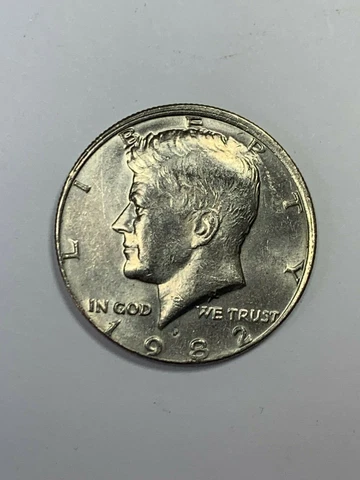 1982-P Kennedy Almost Uncirculated (AU) Half Dollar Cover