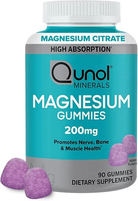 Магниевые жевательные резинки для взрослых, 200 мг элементарного магния (от 1750 мг магния)  - Изображение 1 из 4